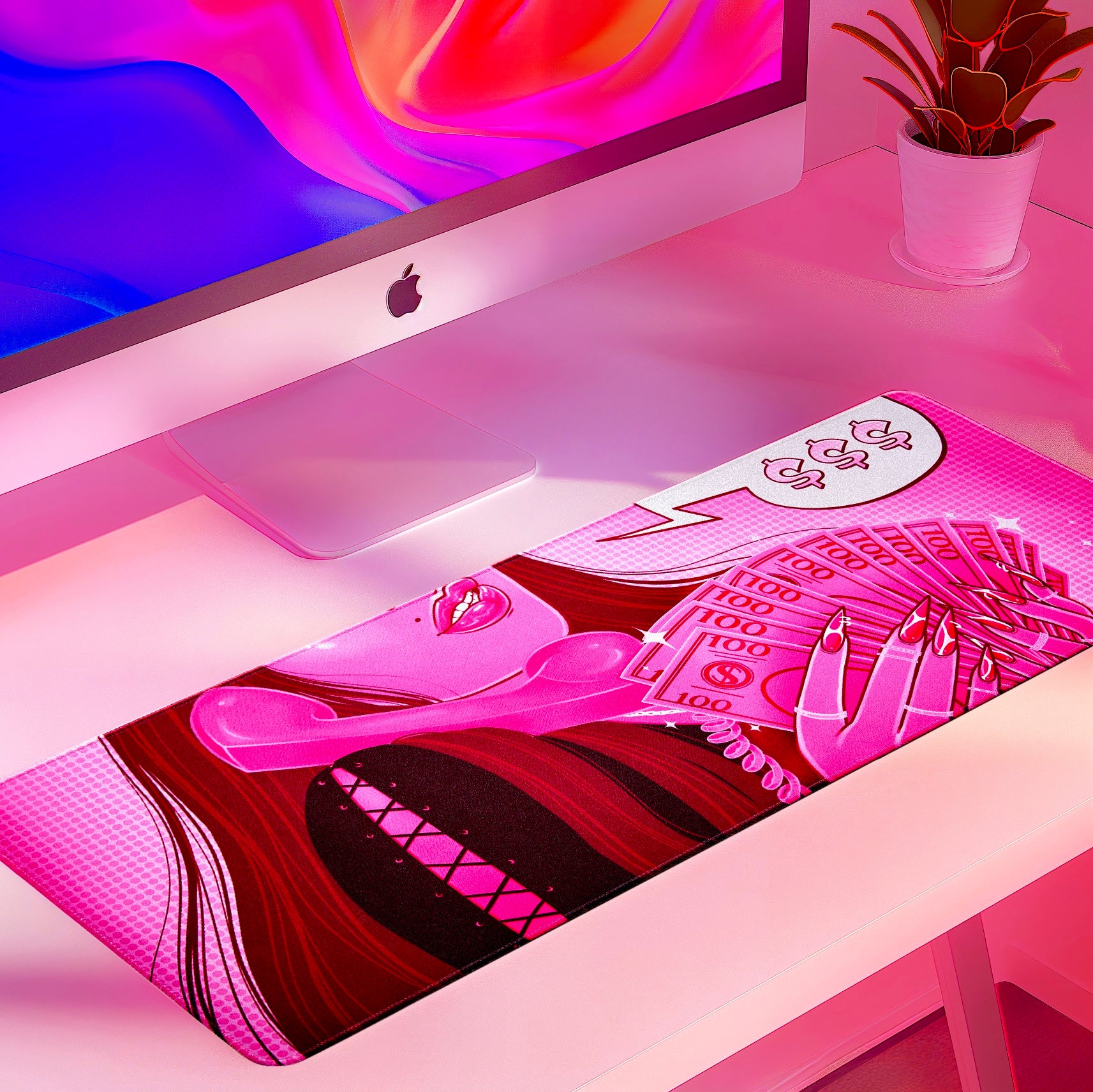 Money Talks Desk Mat Lifestyle Collection I Am Her Stationery LLC money-talks-desk-mat-lifestyle-collection-i-am-her-stationery-llc