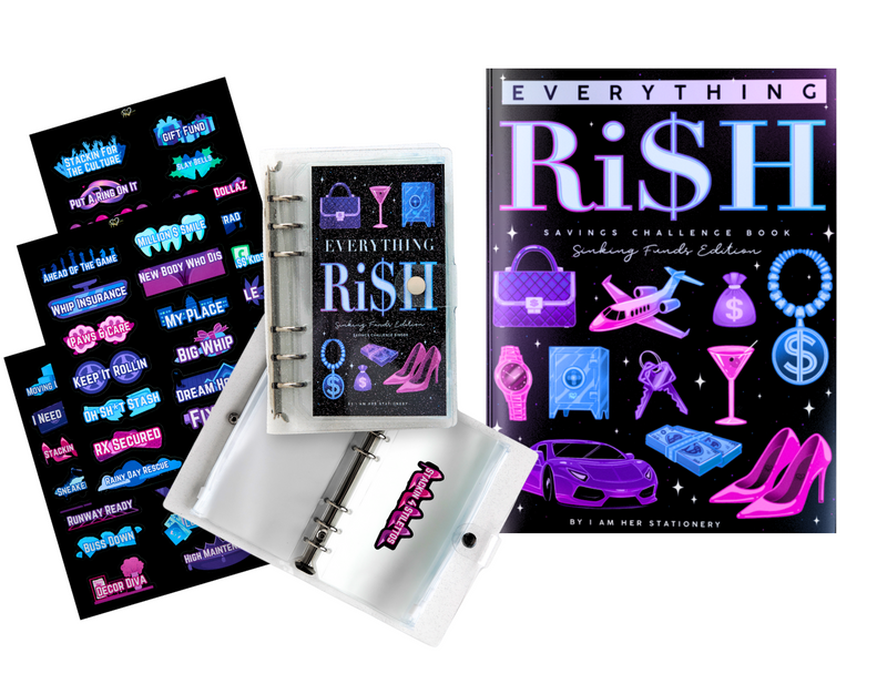 Everything Ri$h: Savings Challenge Book & Binder Set