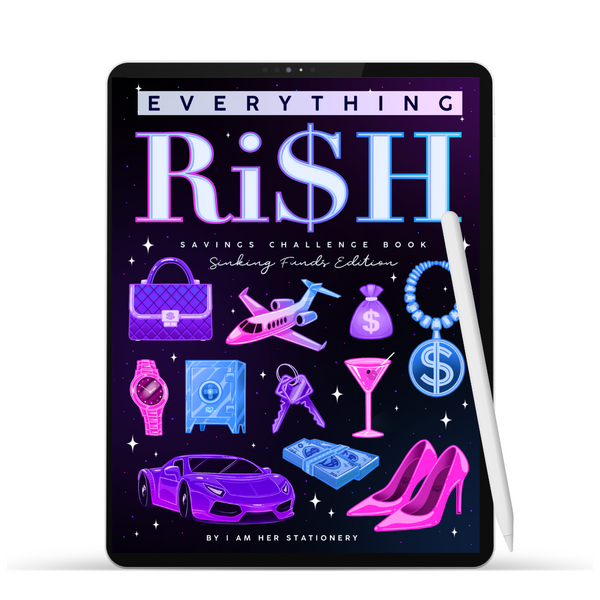 Everything Ri$h Sinking Funds Digital Savings Book