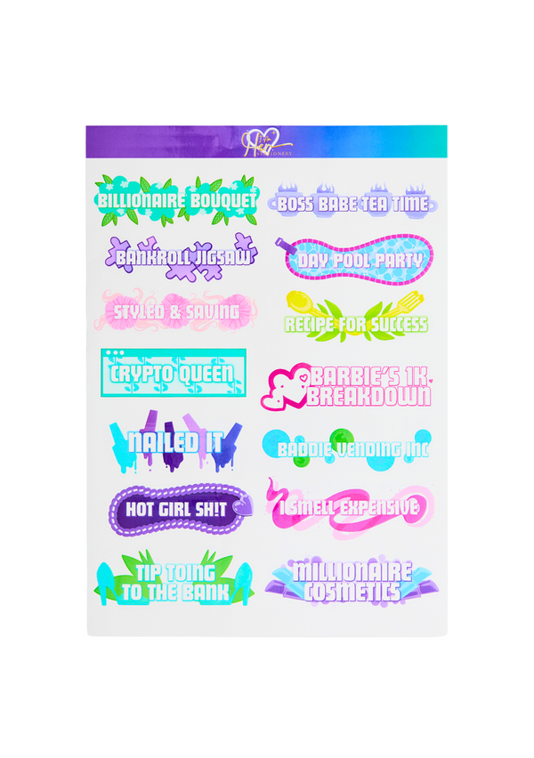 Pretty Girls Stack Like This Challenge Labels - Sticker Set