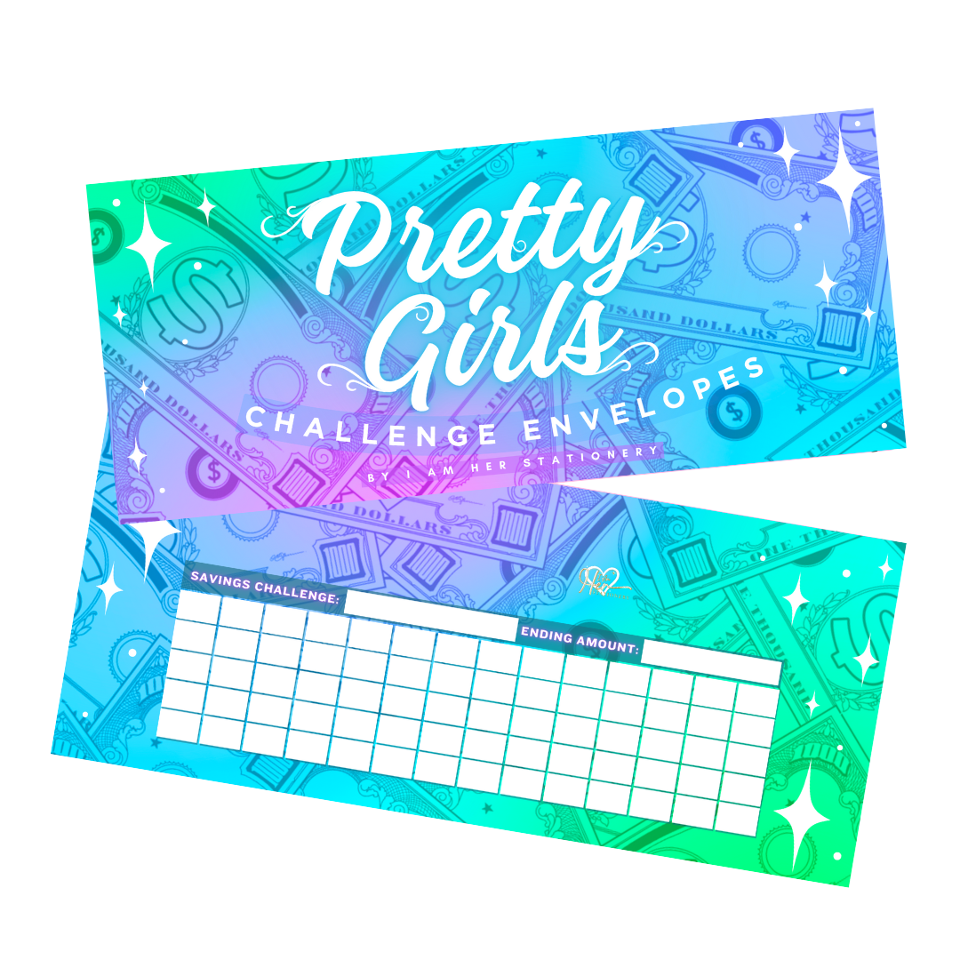 Pretty Girls Cash Envelopes - Set of 10 – I Am Her Stationery LLC