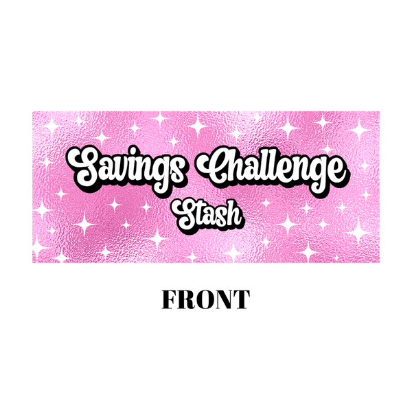 Savings Challenge Envelopes - Pink