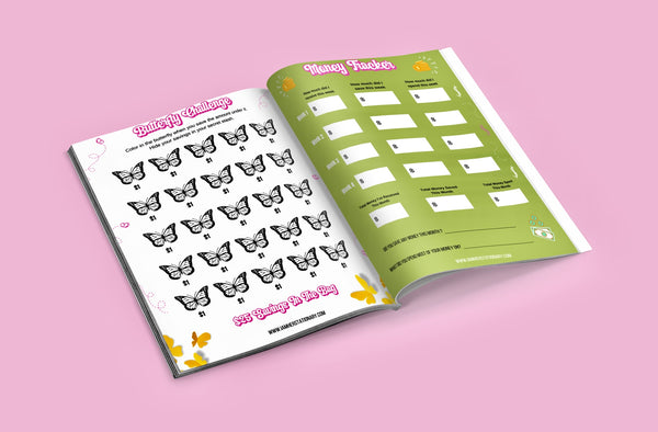Stacking My Coins - A Mini Savings Challenge Book For Girls