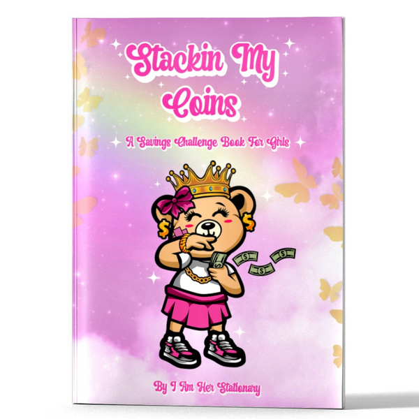 Stacking My Coins - A Mini Savings Challenge Book For Girls