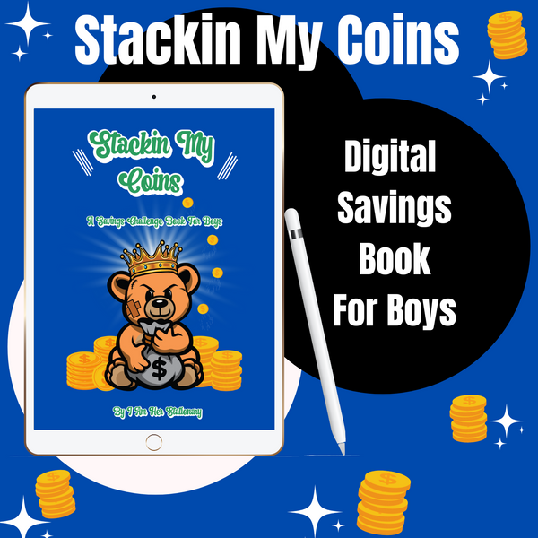 Stacking My Coins Boys Digital Savings Book