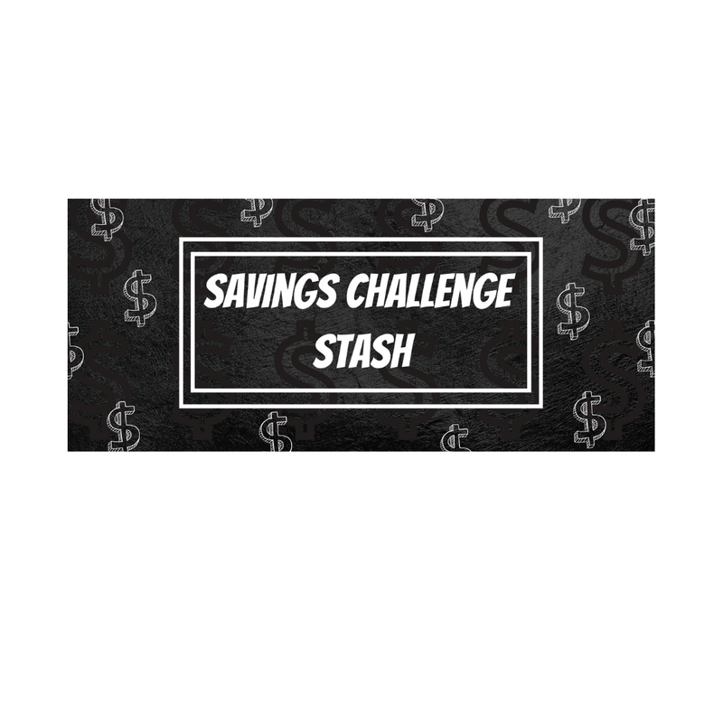 Savings Challenge Envelopes - Black