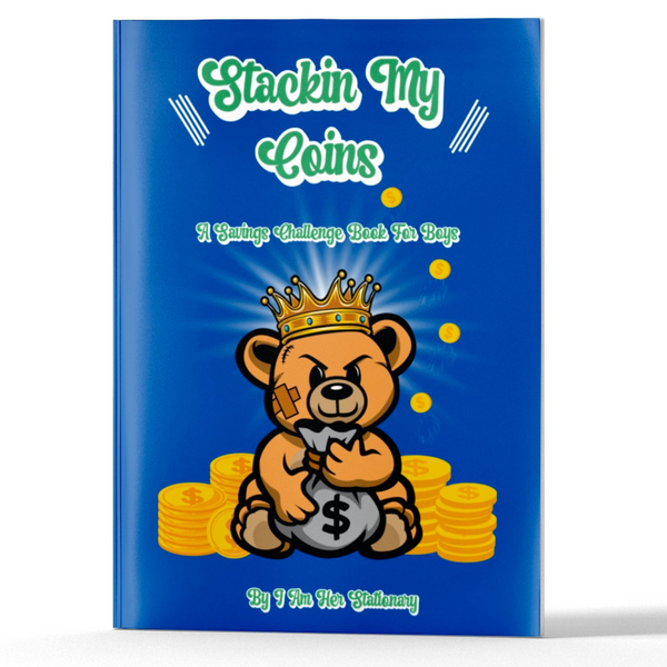 Stacking My Coins - A Mini Savings Challenge Book For Boys